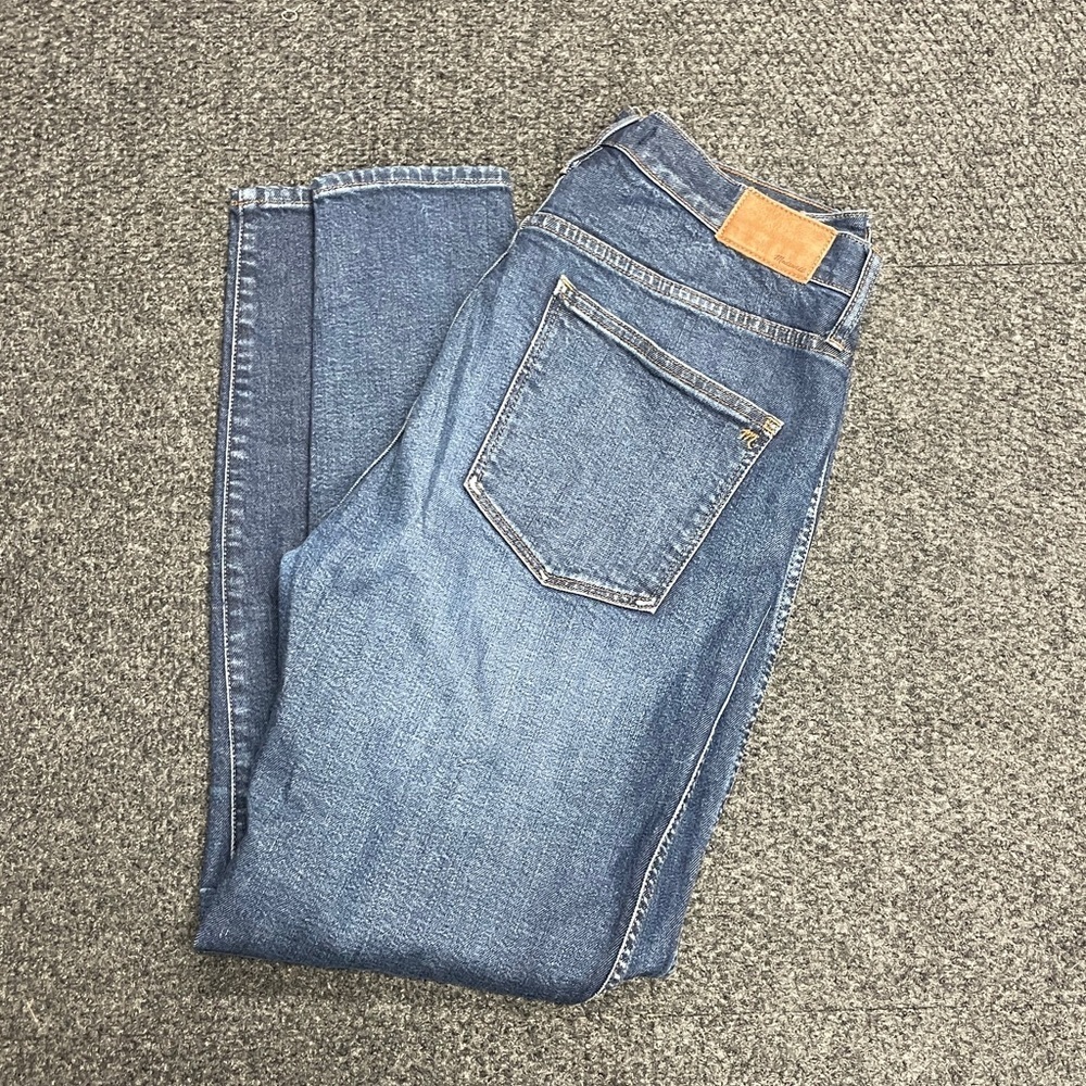 Madewell 9 High-Rise Skinny Jeans Medium Wash Blue Denim Size 32 - Picture 5 of 5